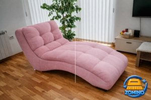 Dubinsko pranje nameštaja Vračar – profesionalno čišćenje moderne chaise lounge fotelje uz ZOMINO uslugu, uklanjanje fleka i alergena.